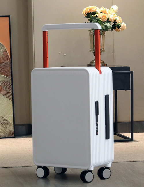 2025 New Design Front Open Carry on Luggage Lightweight Hard Side Suitcase Travel Luggage With USB Charger and Cup Holder
