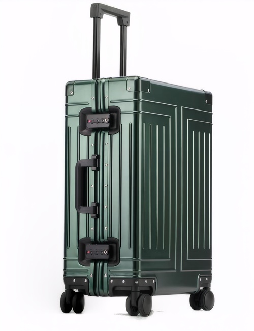 20 24 26 29 Inch All Aluminum Carry on Luggage Hard Shell Suitcase Zipperless Spinner Wheels Luggage With 4 Anti-crash Corners